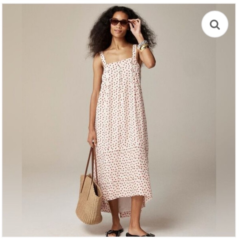 New w Tag: J Crew Pintuck midi dress in drapey organza. Size Medium